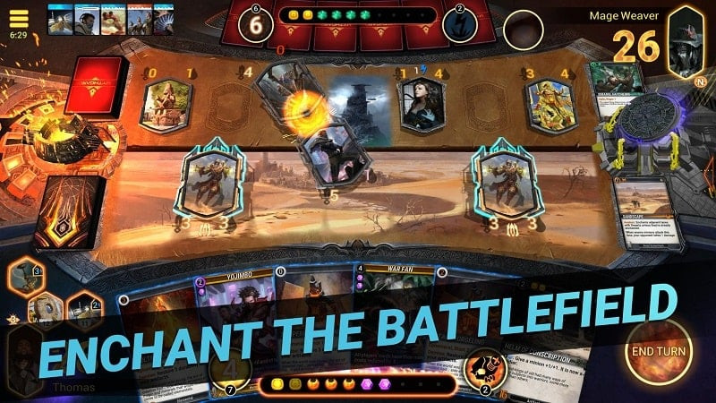 alt: 2v2 gameplay mode in Mythgard CCG