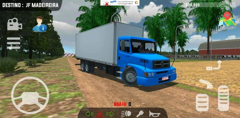 alt: Hình ảnh chi tiết xe tải trong game Nordeste Truck