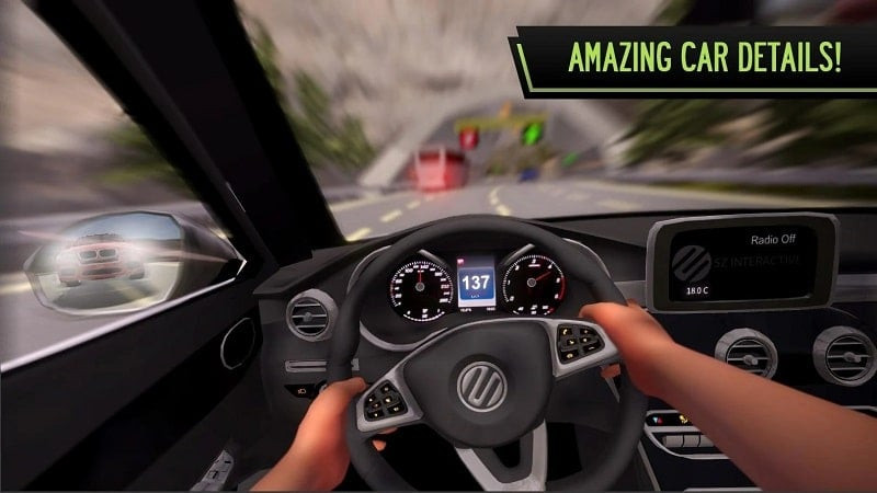 alt: Hình ảnh chiếc xe trong game POV Car Driving.