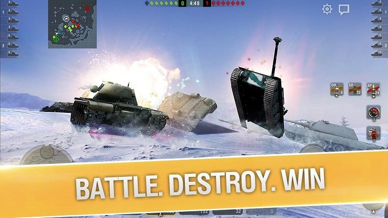 Diverse battlefields in World of Tanks Blitz