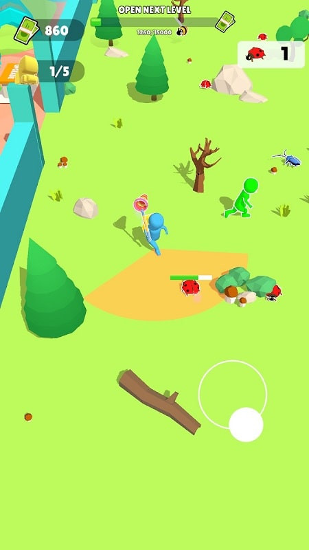 Bugs in Aquarium gameplay showing the player trading insects