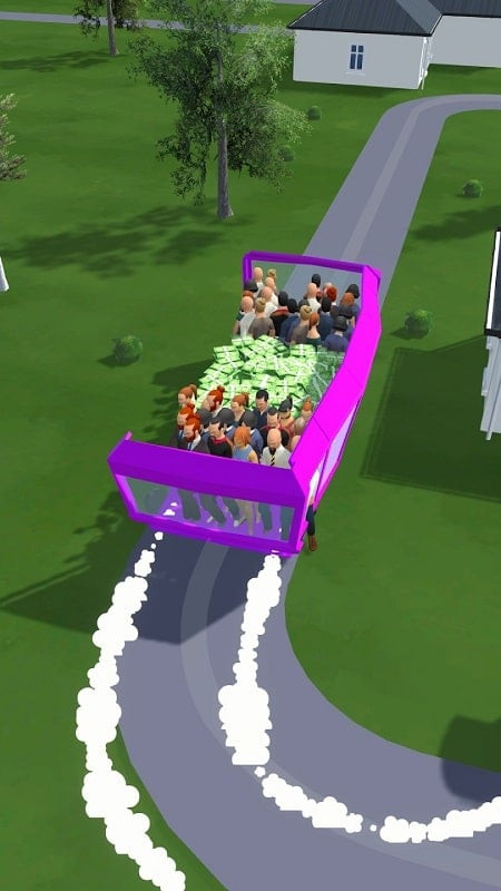 Bus Arrival screenshot showing a bus stopped to pick up passengers.