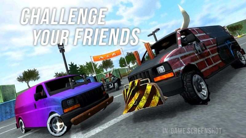 Demolition Derby Multiplayer MOD APK Gameplay