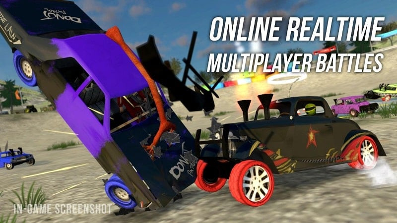 Demolition Derby Multiplayer MOD APK Screenshot