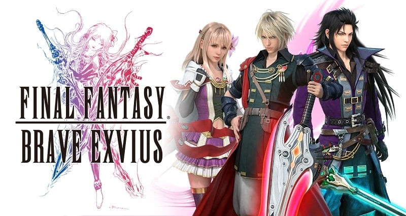 alt: Hình ảnh game FINAL FANTASY BRAVE EXVIUS với đồ họa pixel 2D