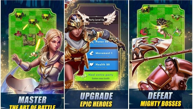 alt: Hình ảnh game Hero's Fate hiển thị giao diện chiến đấu với quái vật cổ đại