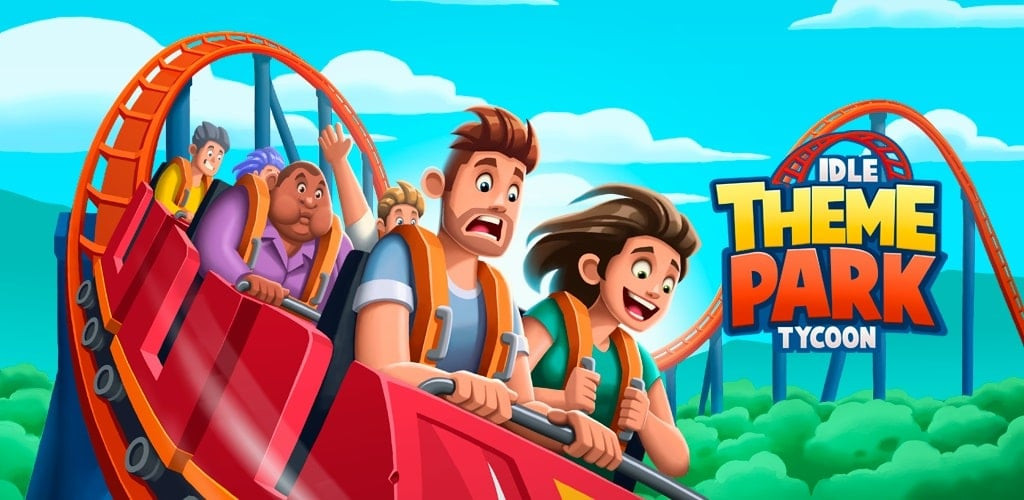 alt: Hình ảnh game Idle Theme Park Tycoon trên điện thoại