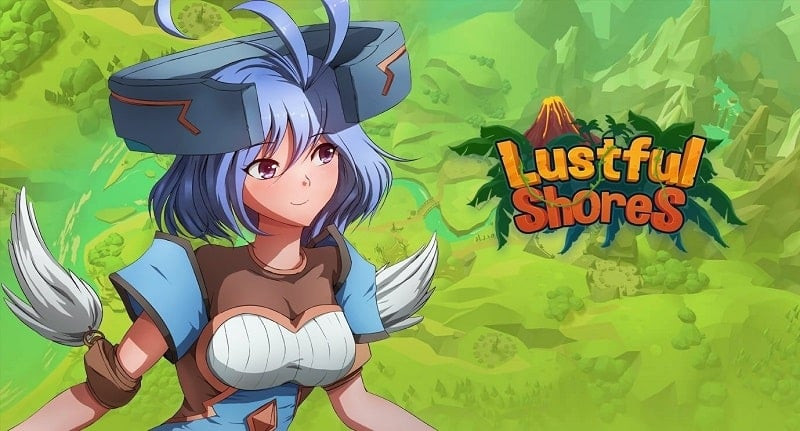 alt: Hình ảnh game Lustful Shores với các nhân vật nữ quyến rũ