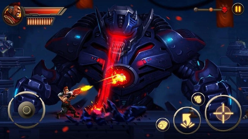 alt: Hình ảnh game Metal Squad MOD APK, giao diện chọn vũ khí