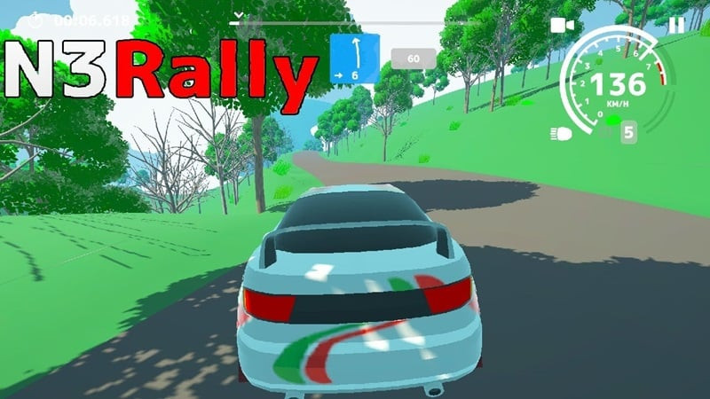 alt: Hình ảnh game N3Rally trên đường đua