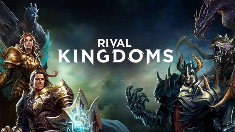 alt: Hình ảnh game Rival Kingdoms hiển thị giao diện chính của trò chơi