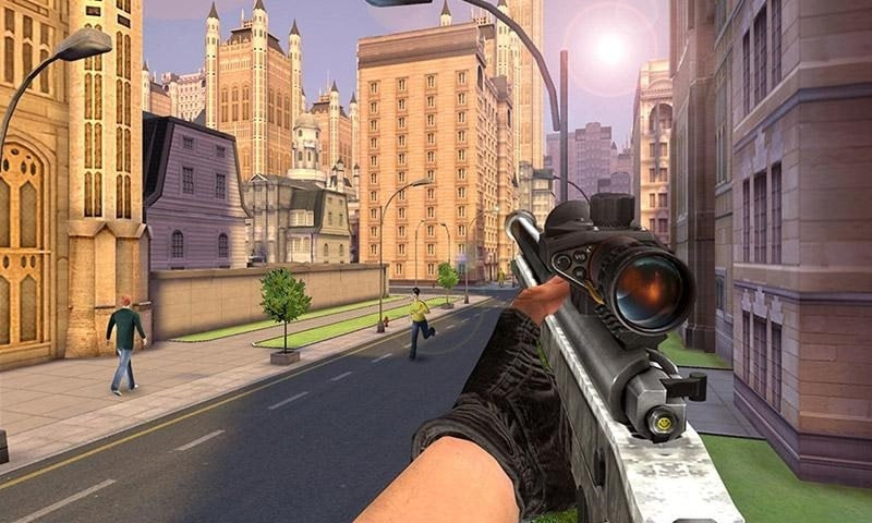 Cityscape in Sniper Master: City Hunter