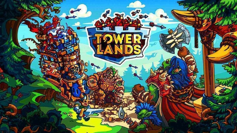 Alt: Hình ảnh game Towerlands trên điện thoại