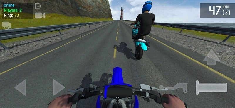 alt: Hình ảnh game Wheelie Life 2 với những pha đua xe gay cấn