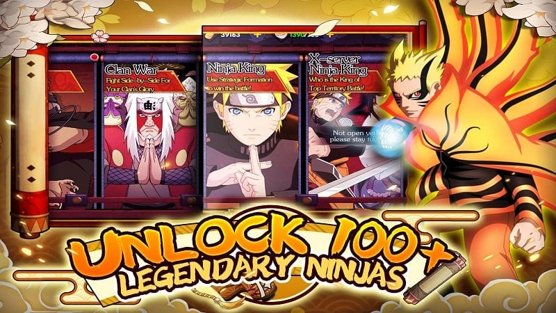 Ninja characters battling in Battle Storm: Nine Tails gameplay.