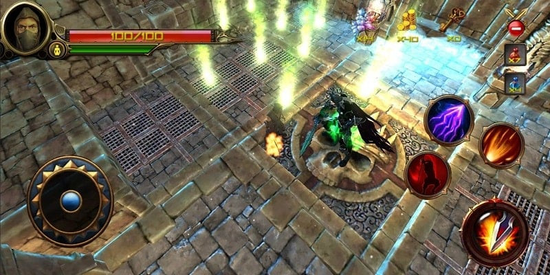 Dungeon Hunter Boss gameplay on Android phone