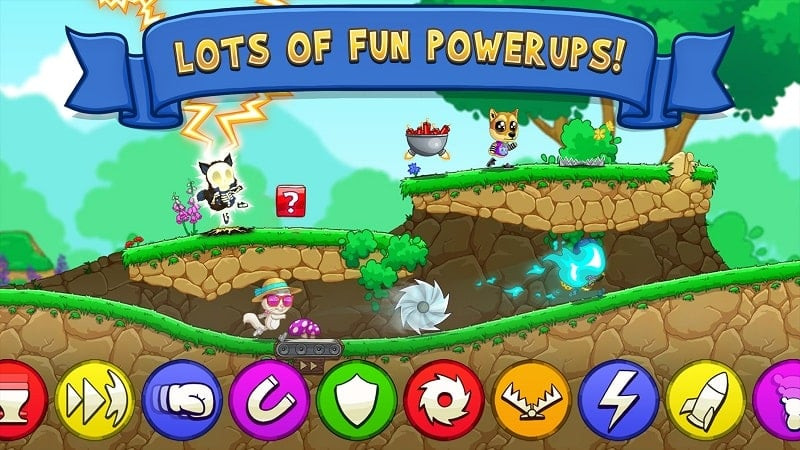 Alt: Fun Run 3 gameplay showing a character running and jumping over obstacles