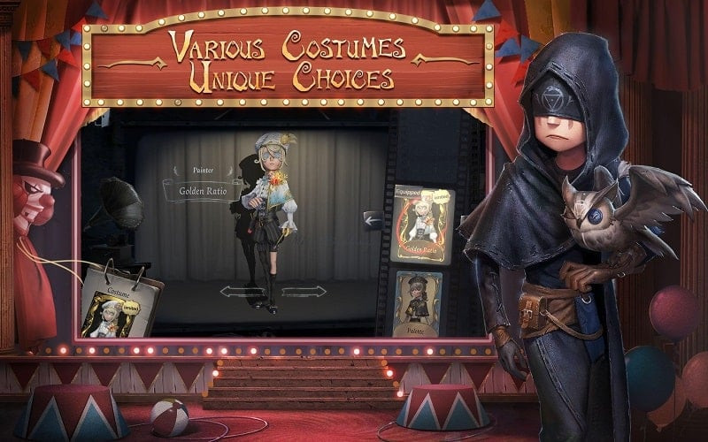 alt: Identity V gameplay screenshot showcasing online multiplayer functionality