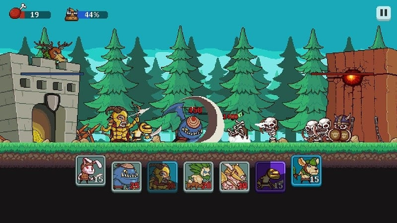 Monsters War: Epic TD Strategy MOD gameplay screenshot