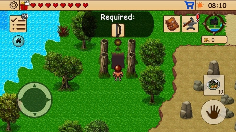 Survival RPG 4: Exploring a game area