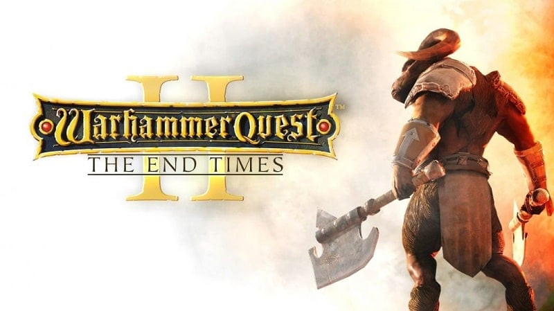 alt: Hình ảnh gameplay Warhammer Quest 2 với các chiến binh đang chiến đấu với quái vật trong hầm ngục