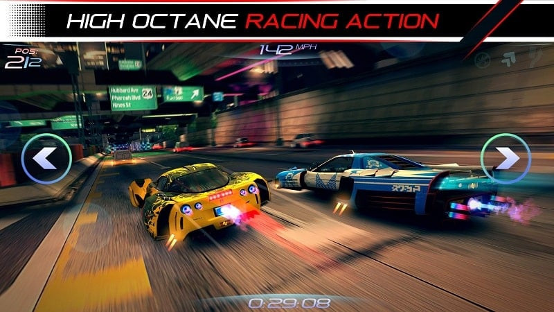 Garage with various cars in Rival Gears Racing