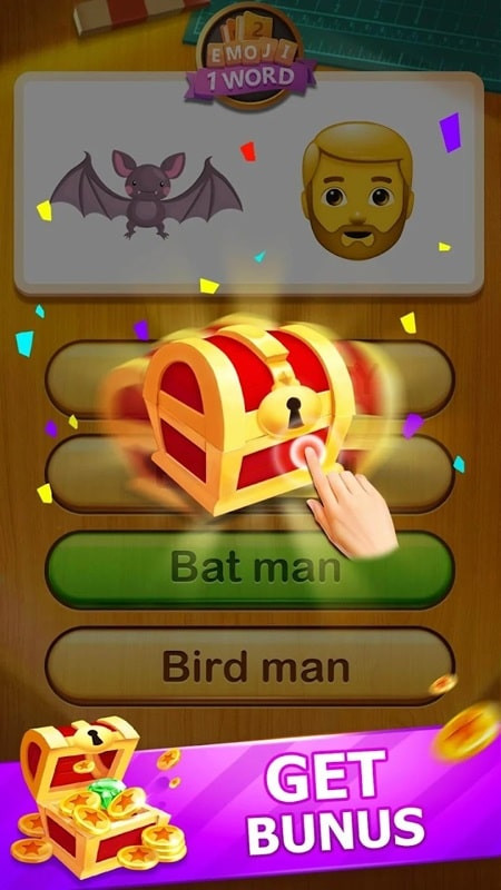 alt: Hình ảnh giao diện game 2 Emoji 1 Word phiên bản MOD APK.