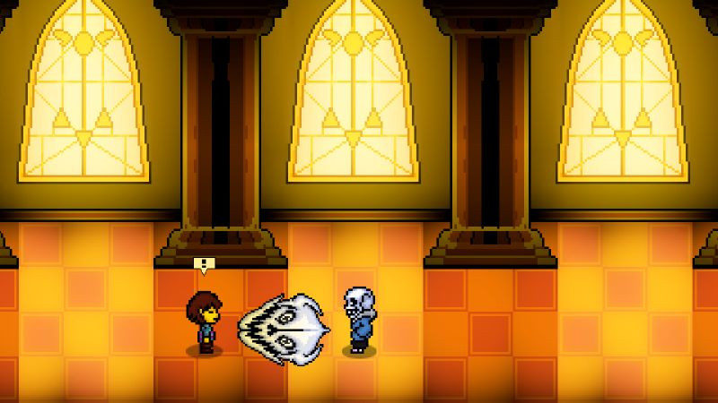 Bonetale gameplay featuring Sans