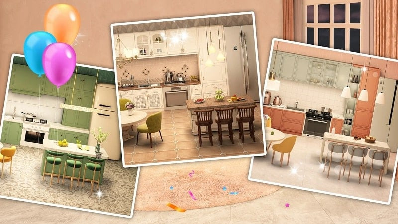 alt: Hình ảnh giao diện game Dream House Design: Tile Match