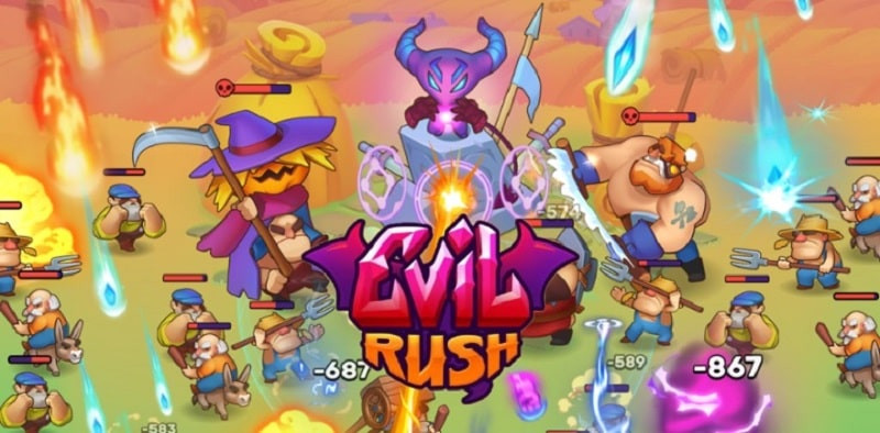 alt: Hình ảnh giao diện game Evil Rush