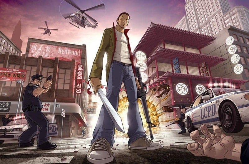 alt: Hình ảnh GTA: Chinatown Wars trên điện thoại