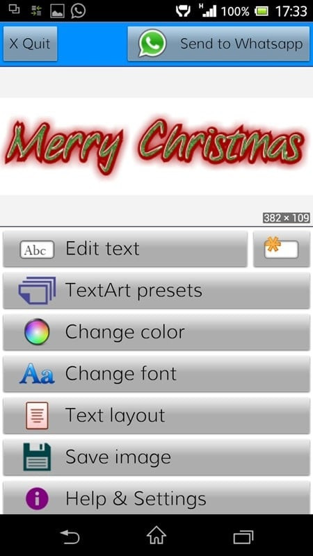 TextArt's artistic text creation feature