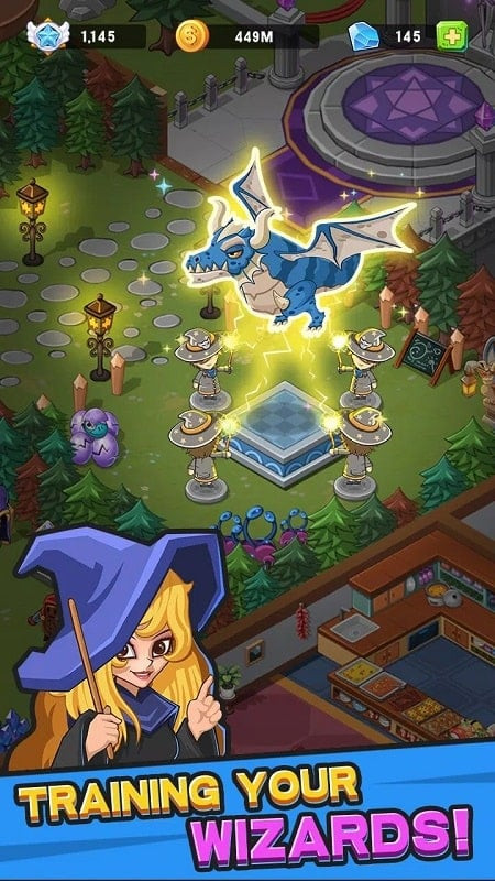 Idle Wizard College APK screenshot