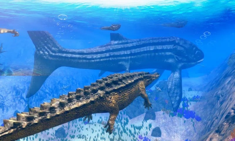 alt: Hình ảnh khủng long Sarcosuchus trong game Sarcosuchus Simulator