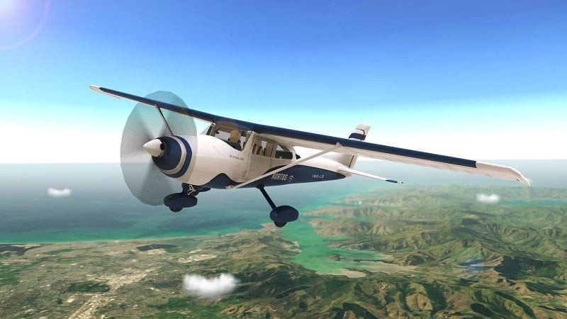 alt: Hình ảnh máy bay trên bầu trời trong RFS - Real Flight Simulator