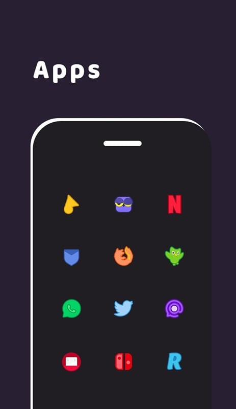 Duo Nano icons on a phone screen