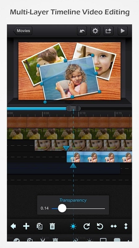 Video editing features in Cute CUT MOD APK.