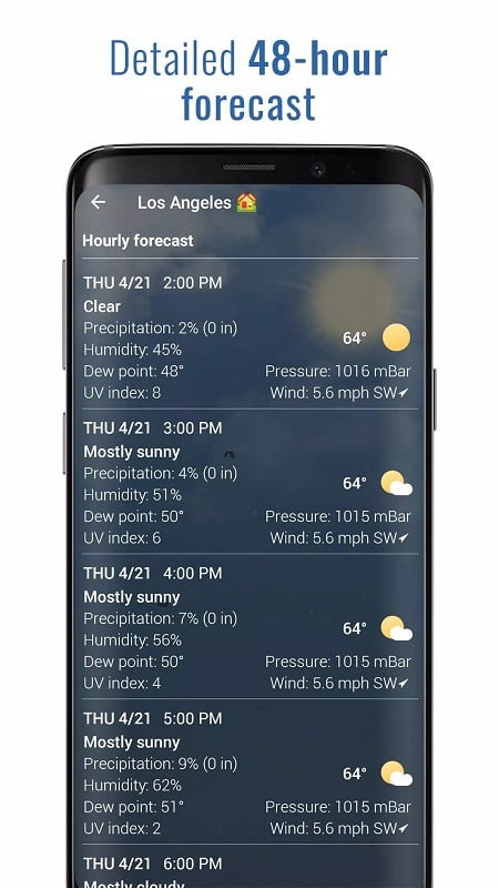 Screenshot of the 3D Flip Clock & Weather app interface