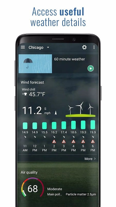 Screenshot of the 3D Flip Clock & Weather app interface