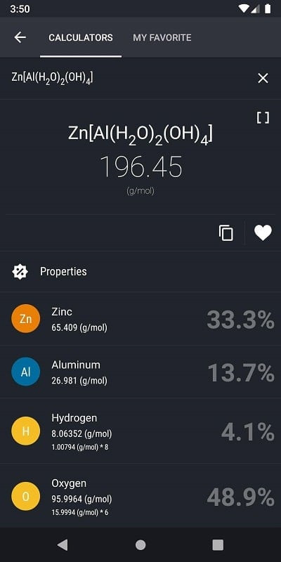 alt: Hình ảnh minh họa giao diện ứng dụng Periodic Table 2022 PRO trên điện thoại