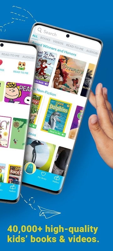 High-quality learning content in the Epic: Kids’ Books & Educational app