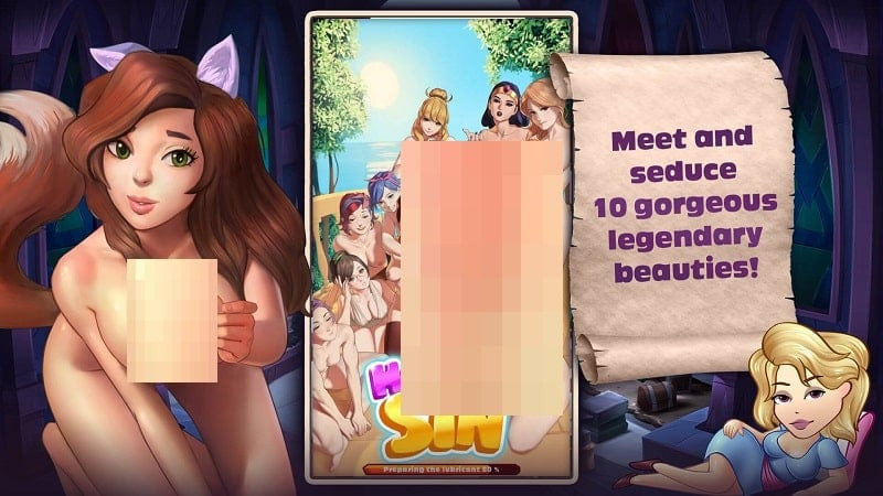 alt: Hình ảnh minh họa phiên bản House of Sin mod apk