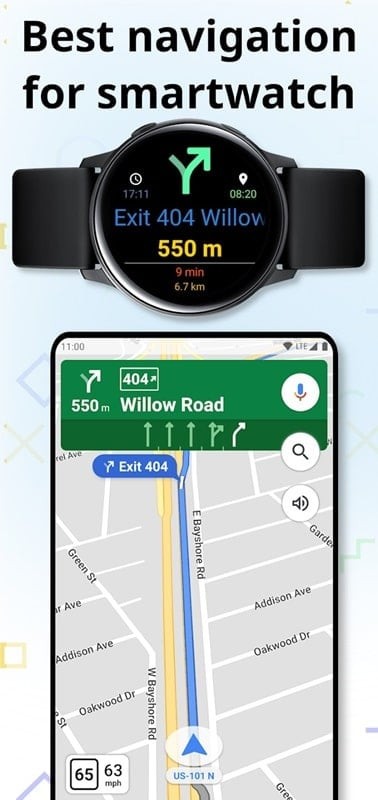 Customizing the Navigation Wear app interface