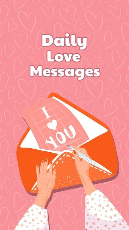 Romantic Fancy Love Messages app with message options