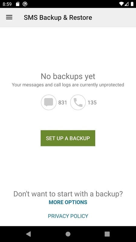 alt: Hình ảnh minh họa ứng dụng SMS Backup & Restore Pro