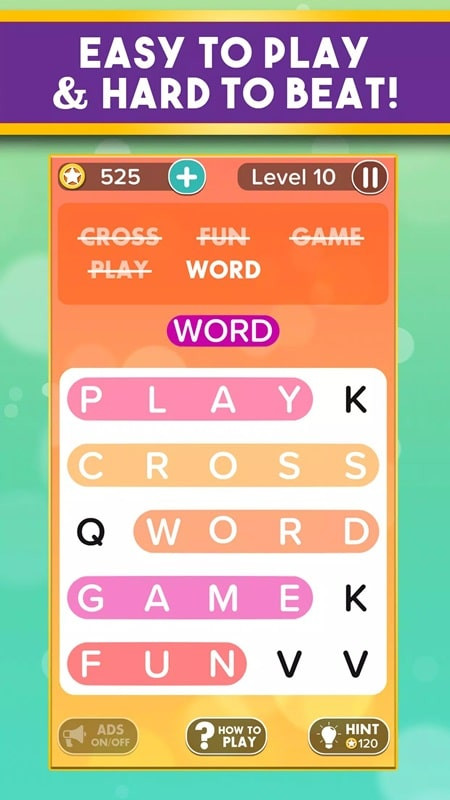 Downloading Word Search Addict on an Android phone.