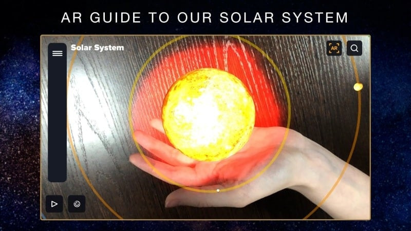 Cross-section of a planet's internal structure in 3D Solar System MOD