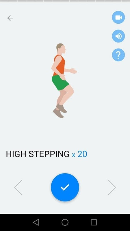 A user working out with the Six Pack in 30 Days MOD app