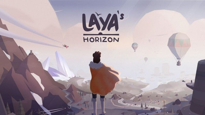 alt: Hình ảnh nhân vật trong game Laya's Horizon đang bay lượn trên bầu trời