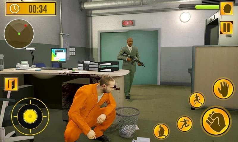 alt: Hình ảnh nhân vật trong game Prison Escape đang tìm cách vượt ngục